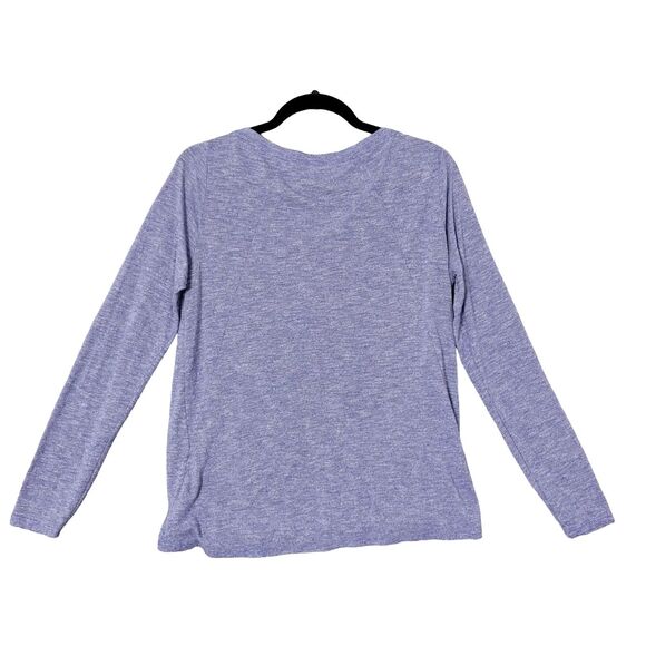 ATHLETA 721632 Purple Suri Bubble Hem Top Long Sleeve SIZE SMALL - Picture 2 of 10